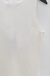 SWAYING/KNIT water drop hollow silk vest SW24SS1T34 white